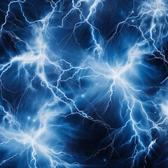 fondo con detalle de multitud de rayos electricos de tonos azules, sobre fondo de color negro