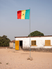 Wiejska szkoła w Senegalu - obrazy, fototapety, plakaty