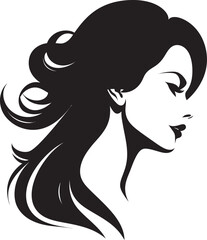 Aesthetic Aura Iconic Silhouette of a Woman Captivating Shadows Black Womans Silhouette