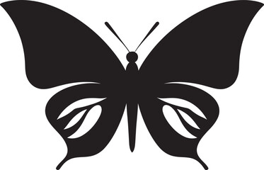 Serenity Wings Vector Butterfly Silhouette Mystic Soar Black Butterfly Design