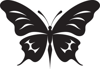Sleek Glide Iconic Vector of Butterflies Aesthetic Soar Black Butterfly Silhouette