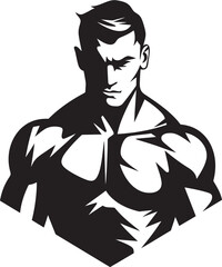 Punch Champion Iconic Black Boxer Silhouette Knockout Hero Vector Boxer Man Emblem