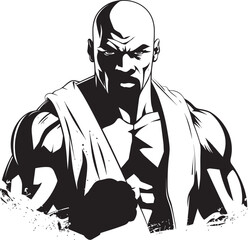 Gloved Glory Black Emblem Silhouette Punch Persona Dynamic Vector Profile