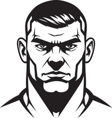 Champion Impact Vector Black Icon Knockout Prodigy Iconic Boxer Design