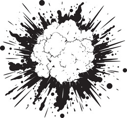 Kapow Spectrum Cartoon Explosion Icon Dynamite Fusion Black Comic Blast