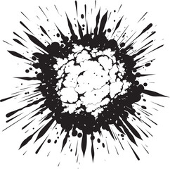 Dynamite Fusion Black Comic Blast Blitz Bang Explosive Vector Logo