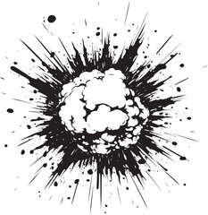 Comic Craze Cartoon Black Explosion Zap Mania Explosive Dynamic Blast