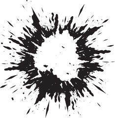Powzap Energy Cartoon Vector Blast Explo Splash Black Dynamic Explosion