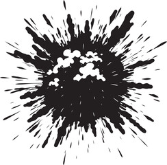 Blast Burst Cartoon Comic Emblem Comic Chaos Dynamic Blast Design