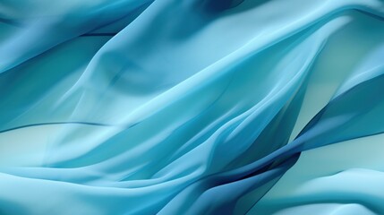 Obraz premium a close up of a blue fabric with wavy lines on the top and bottom of the fabric on the bottom of the image.