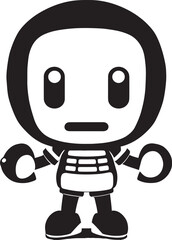 Adorable Blast Buddy Black Iconic Emblem Dynamite Dynamo Vector Black Logo