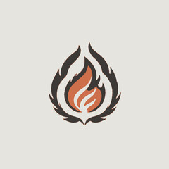 Flame Logo Design EPS format Very Cool 