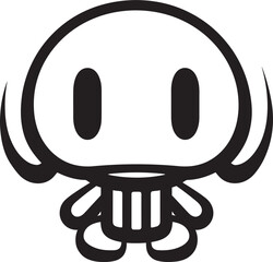 Blastastic Blaster Black Iconic Logo RoboBlast Bomber Vector Mascot Emblem