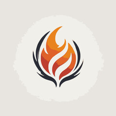 Flame Logo Design EPS format Very Cool 