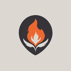 Flame Logo Design EPS format Very Cool 