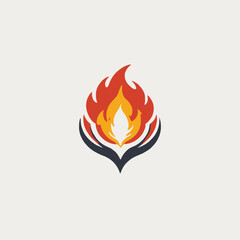 Flame Logo Design EPS format Very Cool 