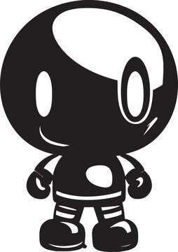 recommend clip art: Blastastic Bot Blaster Black Emblematic Design RoboBlast Bomber Vector Black Emblem