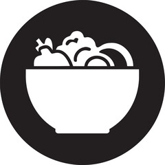 vegetables in circle, pictogram