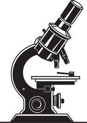 Scientific Viewfinder Vector Design Lens Probe Microscope Black Emblematic