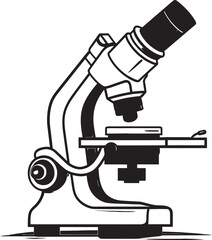 Lens Insight Device Black Emblematic NanoScope Probe Vector Black Design