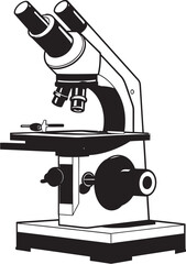 Scientific Insight Vector Emblem Icon MagnifyPro Viewfinder Black Design