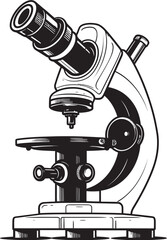 MagnifyPro Viewfinder Black Design Microscopic Explorer Vector Emblem