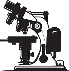 NanoFocus Device Vector Emblematic Icon Black Scope Insight Emblematic Logo