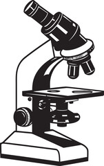 NanoVision Explorer Emblematic Icon Design Micro Lens Insight Vector Black Emblem