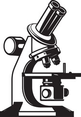 Black Detail Viewer Iconic Emblematic View Scientific Probe Scope Vector Logo Insight