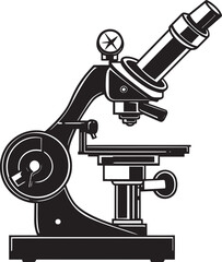 Black Scientific Explorer Iconic Emblem Lens Probe Insight Vector Black