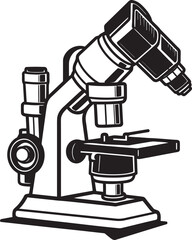 ZoomPro Insight Emblematic Black View Optical Microscope Vision Vector Emblematic