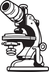 Black Scope Insight Vector Logo Design Scientific Viewfinder Emblematic Black Lens