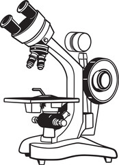 Black NanoFocus View Iconic Emblem Scientific Lens Probe Vector Logo