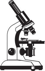 Scientific Probe Insight Vector Emblematic Lens Viewfinder Icon Black Logo