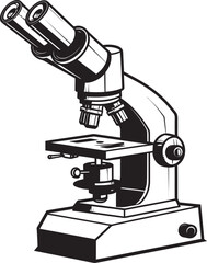 Black Vision Viewer Iconic Logo Scientific Detail Probe Vector Icon