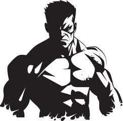 Zombie Gym Enigma Vector Iconic Ghastly Muscle Sculpt Black Emblematic