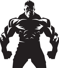 Muscle Massacre Icon Black Emblematic Undead Fitness Emblem Vector Logo