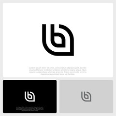 Initial Vector B Logo Design. Initial B Monogram Logo Vector Template.	