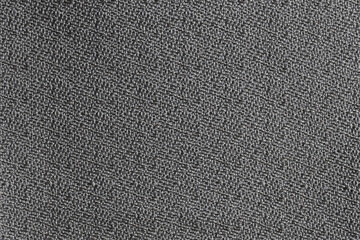 gray shiny crepe weave fabric, close up macro, shows weave and fiber detail, shot straight on, neutral color background - Powered by Adobe