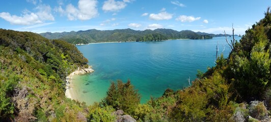 New Zealand abel tasman turquoise green water sea