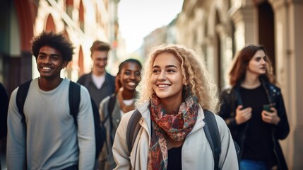 Fototapeta premium Group of Generation Z individuals 