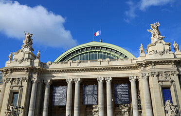 Front facade of Grand Palais, Paris