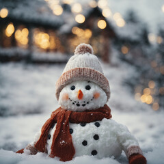 Fototapeta premium little snowman
