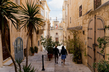 Malta. Valletta. Street of the old city.
