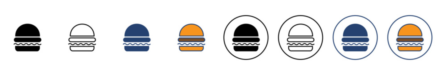 Fototapeta premium Burger icon vector. burger sign and symbol. hamburger