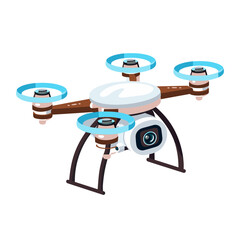 vector illustration of drone