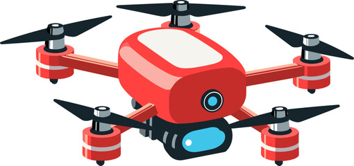 vector illustration of drone