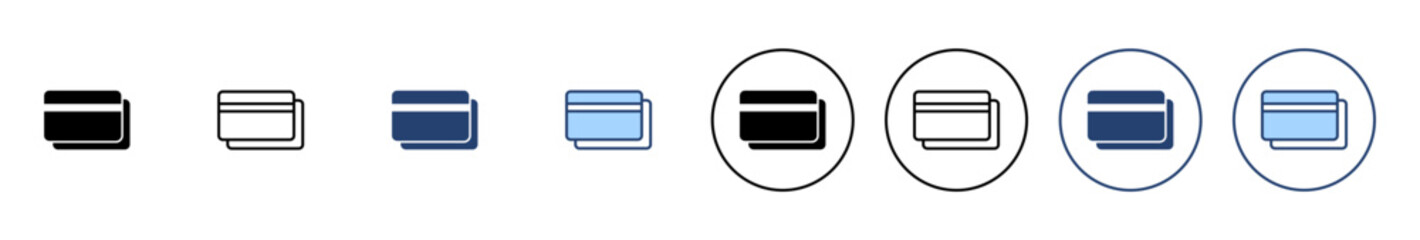 Credit card icon vector. Credit card payment sign and symbol