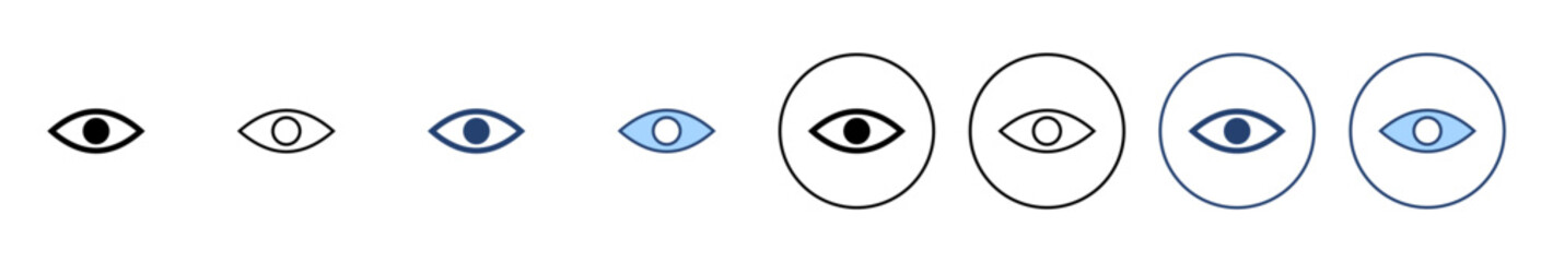Eye icon vector. Eye sign and symbol. Look and Vision icon.