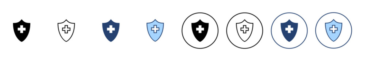 Obraz premium Health insurance icon vector. Insurance health document sign and symbol